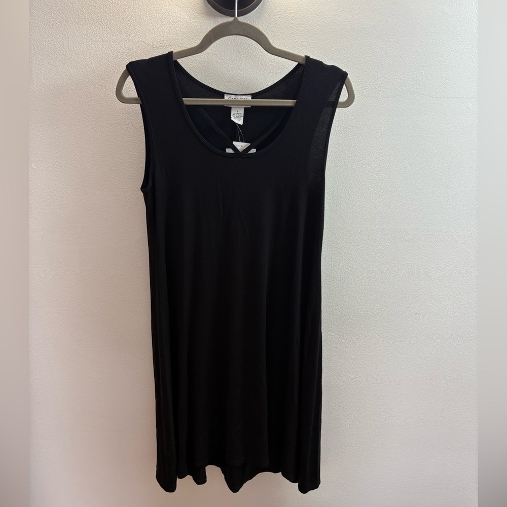 Carmen Marc Valvo Black Stretch Dress S